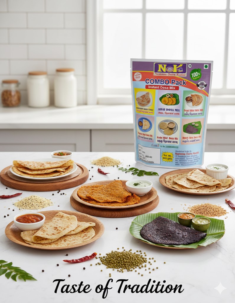 unnamed (1) Instant Millet Dosa Batter Mix Combo - Image 1