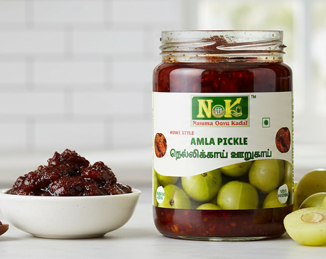 Gemini_Generated_Image_atcpdlatcpdlatcp Amla Pickle 100G - Image 1